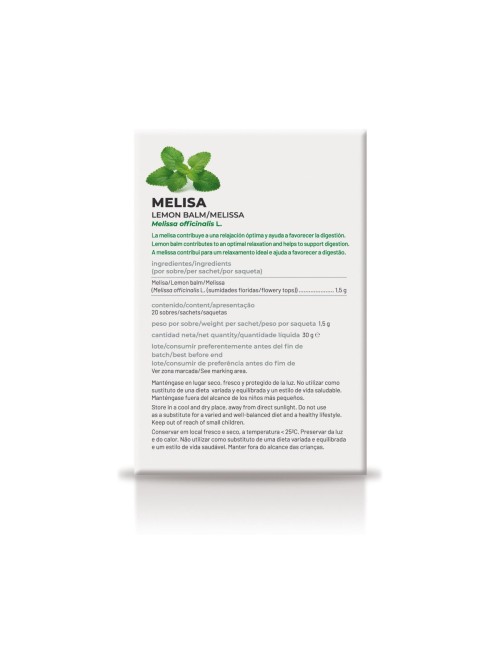 SORIA NATURAL INFUSIÓN MELISA 20 SOBRES