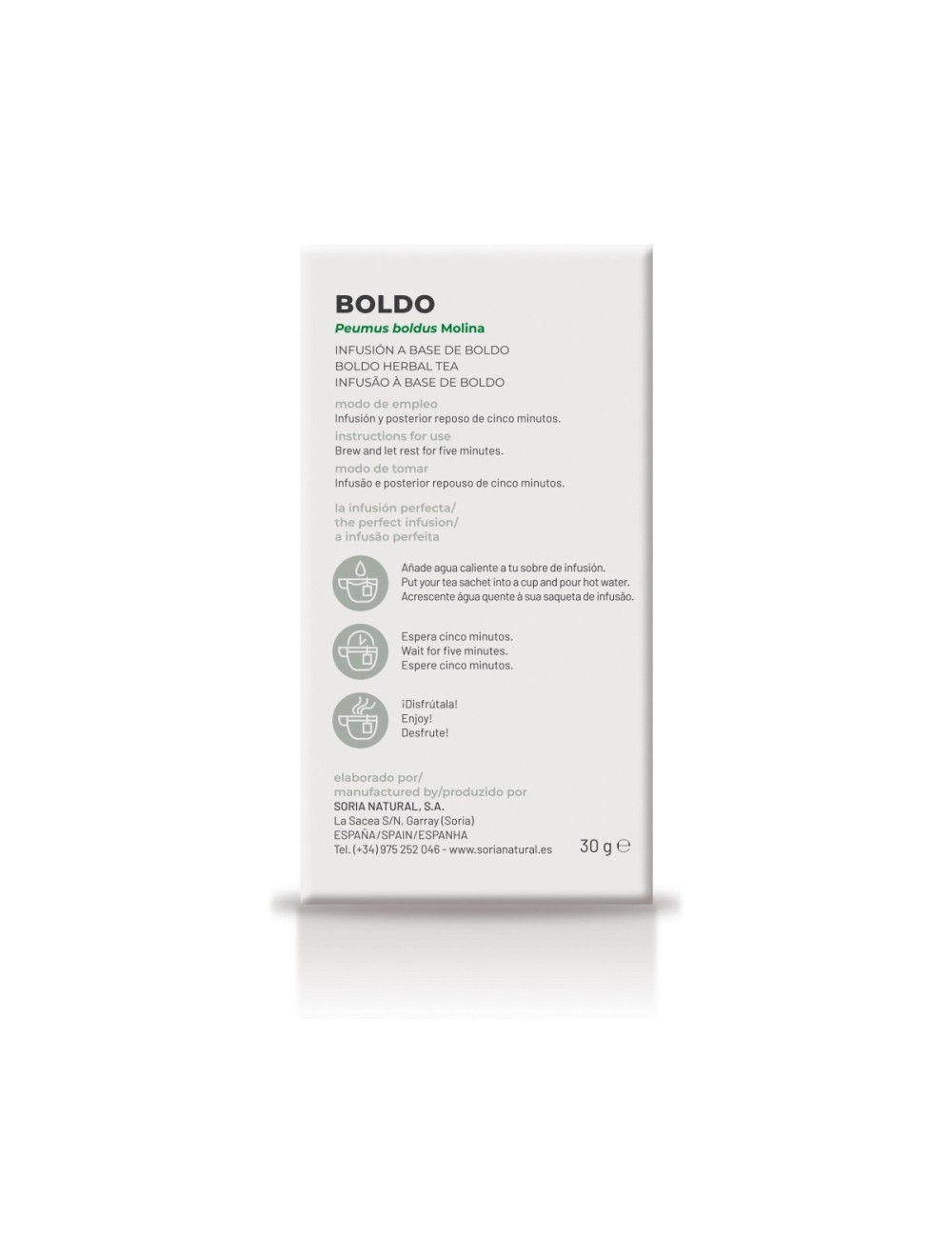 SORIA NATURAL INFUSIÓN BOLDO 20 SOBRES