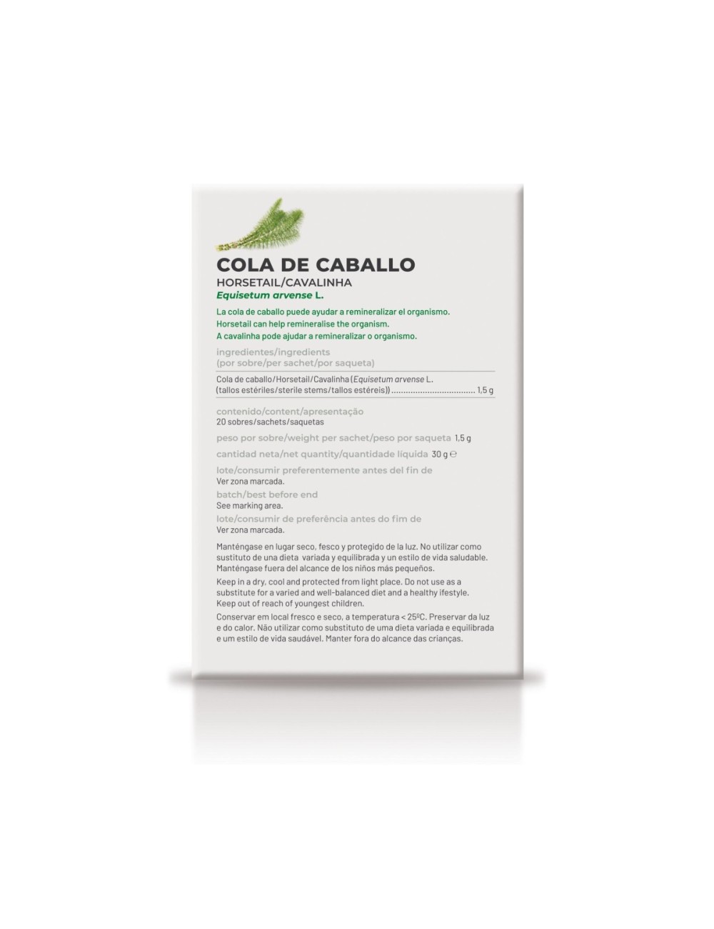 SORIA NATURAL INFUSIÓN COLA DE CABALLO 20 SOBRES