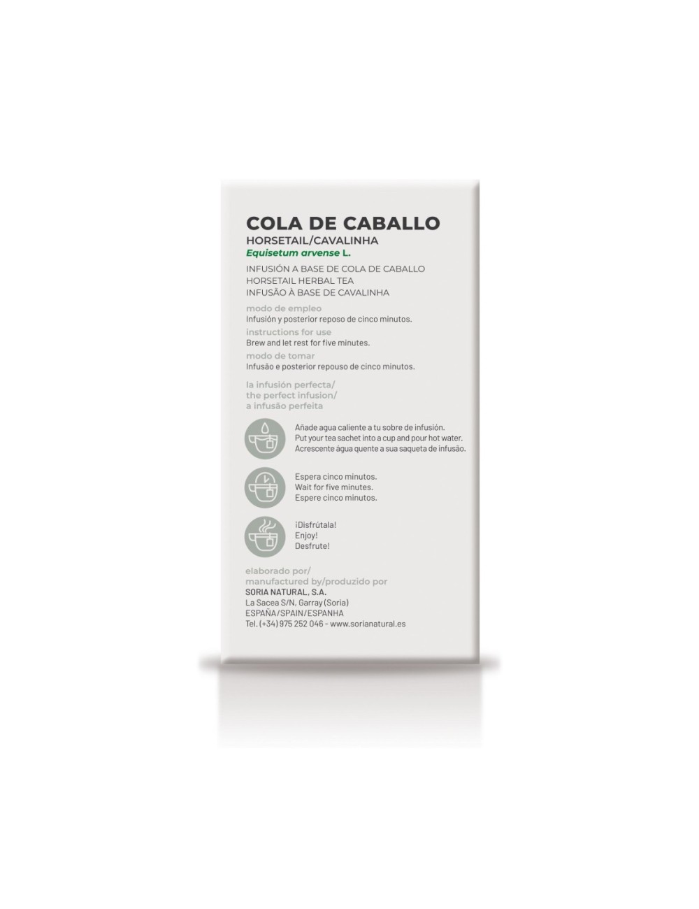 SORIA NATURAL INFUSIÓN COLA DE CABALLO 20 SOBRES