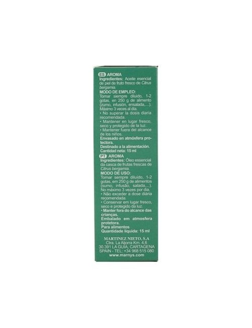 ACEITE ESENCIAL BERGAMOTA 15 ML MARNY'S