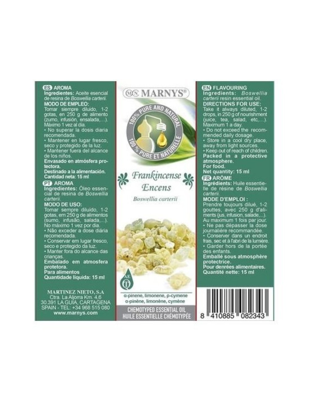 ACEITE ESENCIAL INCIENSO 15 ML MARNY'S