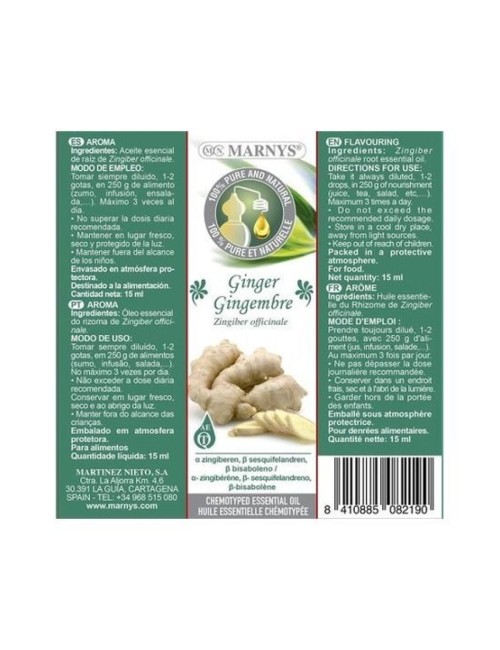 ACEITE ESENCIAL JENGIBRE 15 ML MARNYS