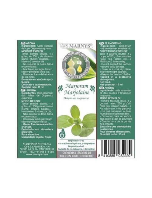 ACEITE ESENCIAL MEJORANA 15 ML MARNYS