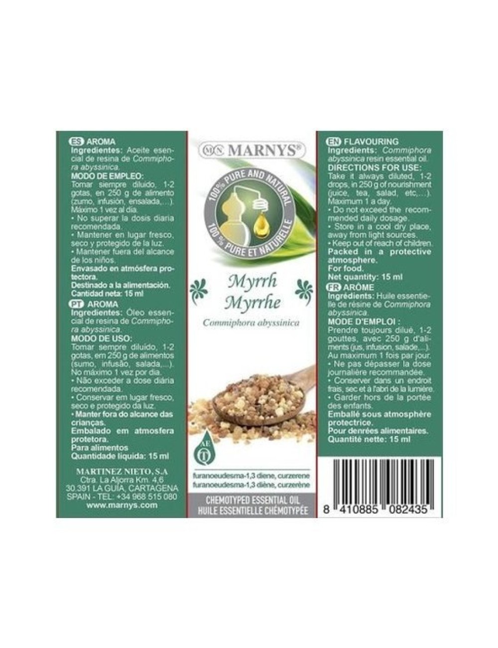 ACEITE ESENCIAL MIRRA 15 ML MARNYS