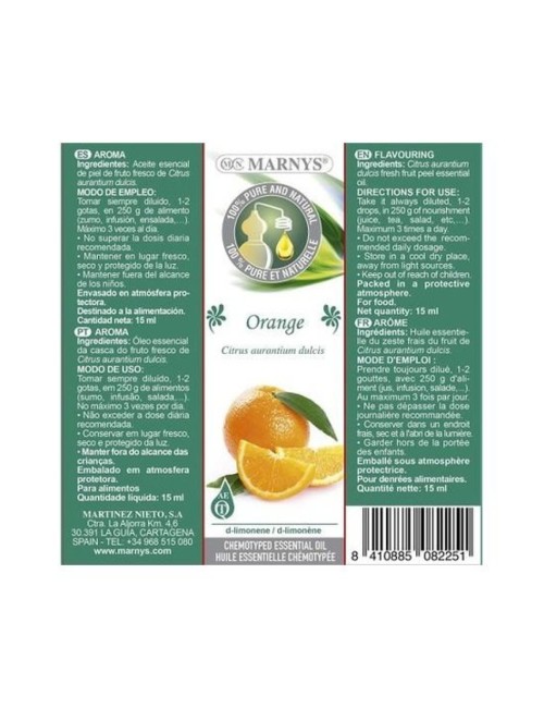 ACEITE ESENCIAL NARANJA 15 ML MARNYS