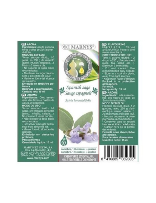 ACEITE ESENCIAL SALVIA ESPAÑOLA 15 ML MARNYS