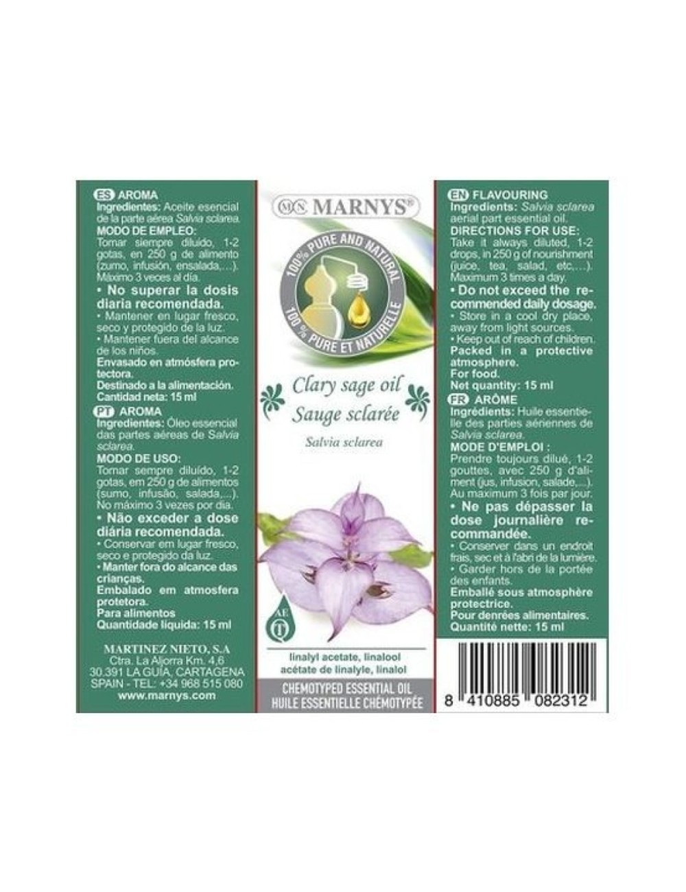 ACEITE ESENCIAL SALVIA ROMANA 15 ML