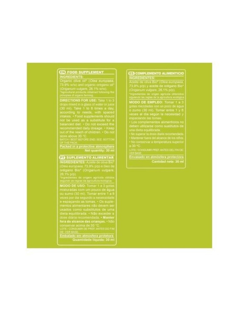 ACEITE ORÉGANO ALIMENTARIO BIO 30 ML MARNYS