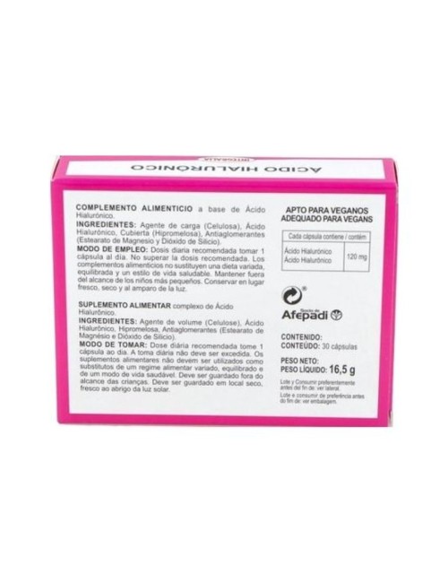 ÁCIDO HIALURÓNICO 30 CAPSULAS INTEGRALIA