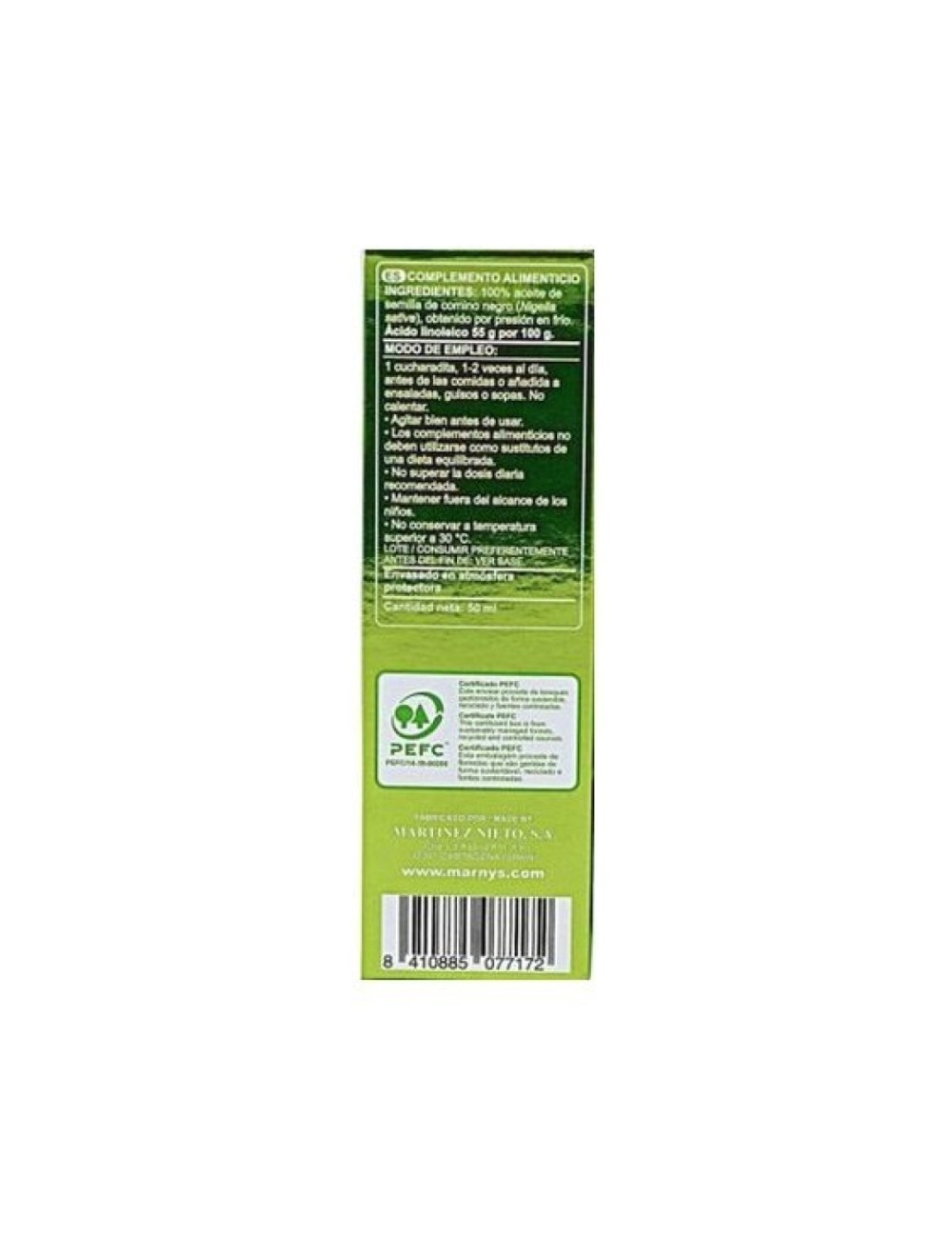 ACEITE COMINO NEGRO 50 ML MARNYS