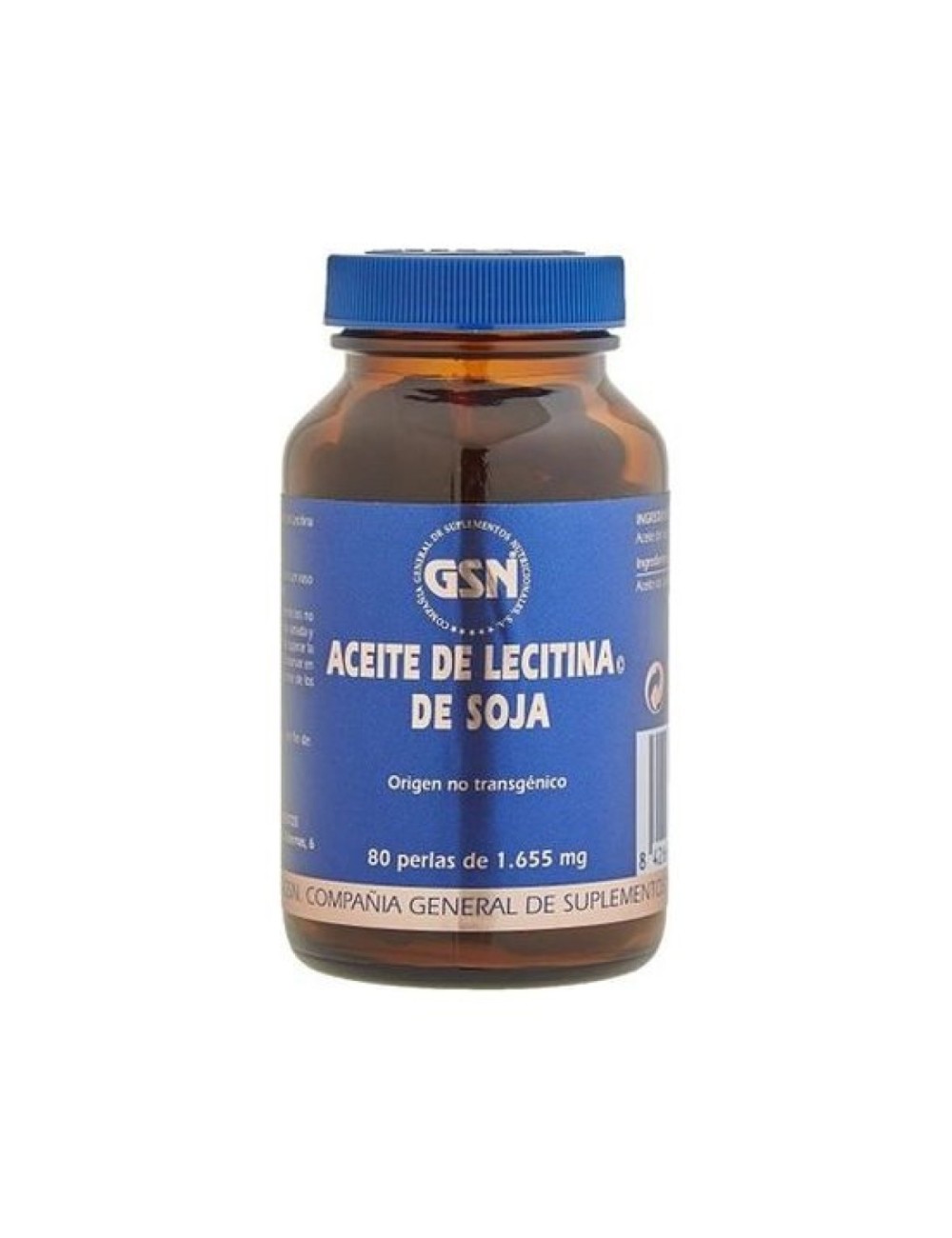 ACEITE DE LECITINA DE SOJA 80 PERLAS GSN
