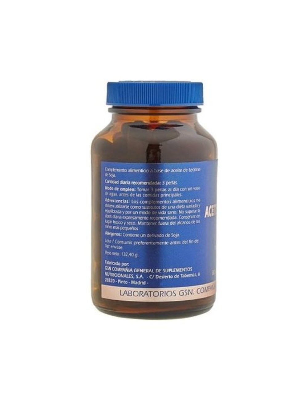 ACEITE DE LECITINA DE SOJA 80 PERLAS GSN