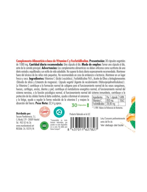MUNDONATURAL VITANANO C 1062 30 CAP
