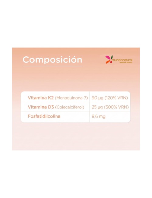 MUNDONATURAL VITANANO D3+K2 30 CÁPSULAS