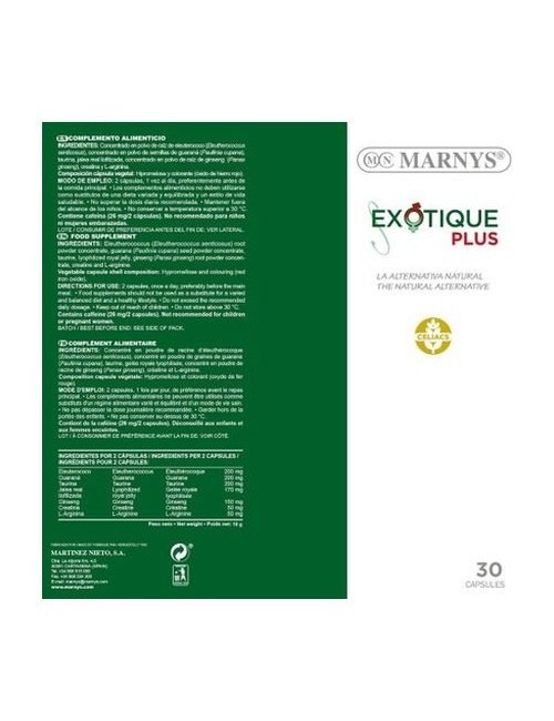 EXOTIQUE PLUS 30CAP MARNYS