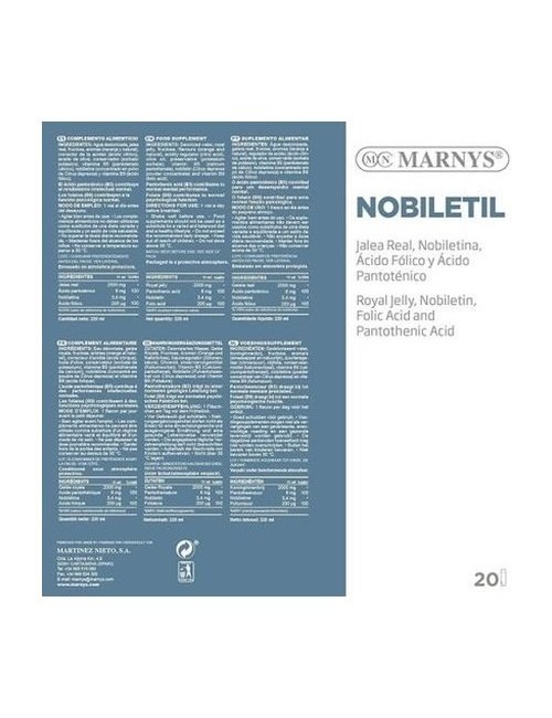 NOBILETIL 20 VIALES MARNYS