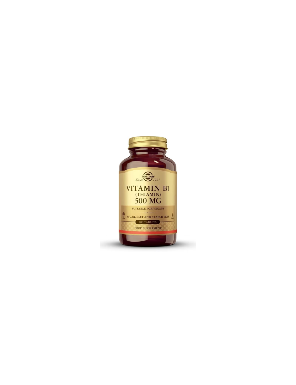 SOLGAR VITAMINA B1 (TIAMINA) 500 MG 100 COMP