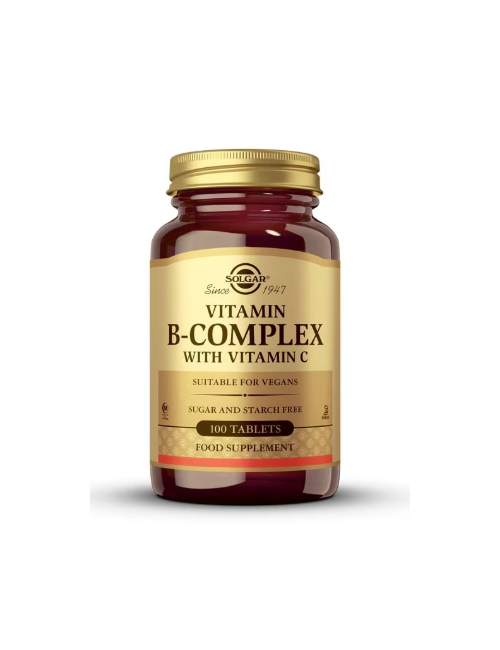 SOLGAR VITAMINA B-COMPLEX CON VITAMINA C 100 COMP