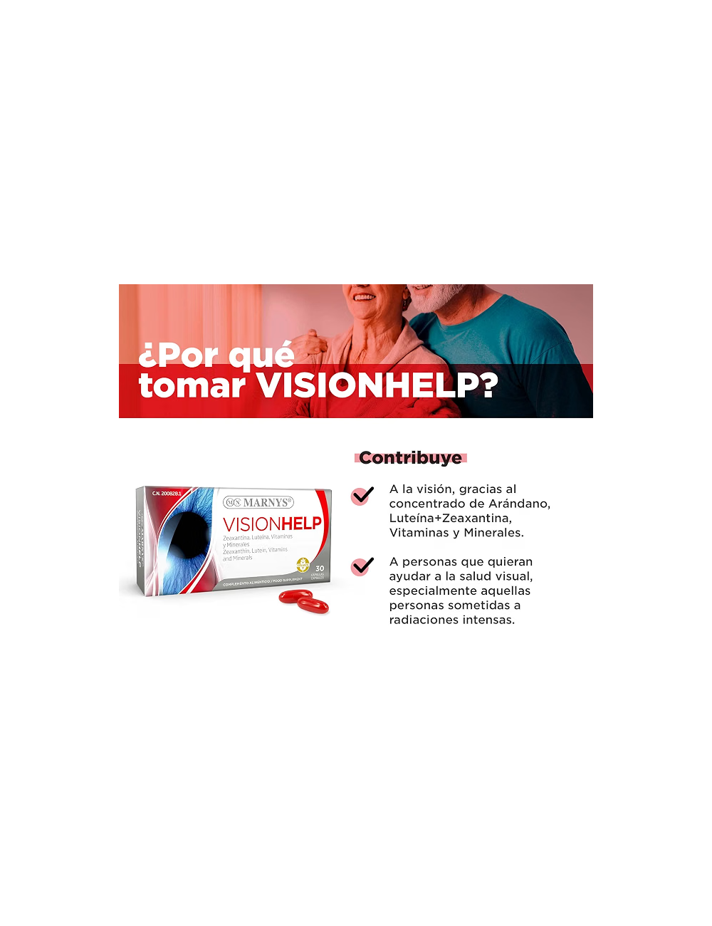 MARNYS VISIONHELP 30 CAPSULAS