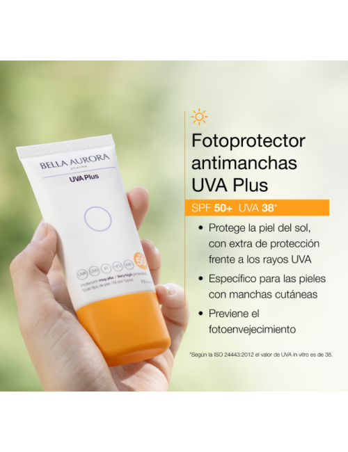 BELLA AURORA UVA PLUS PROTECT FOTOPROTECTOR ANTI-MANCHAS SPG 50+ 50 ML