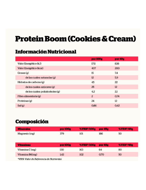 BARRITA PROTEIN BOOM CHOCOLATE COOKIES 49 GR