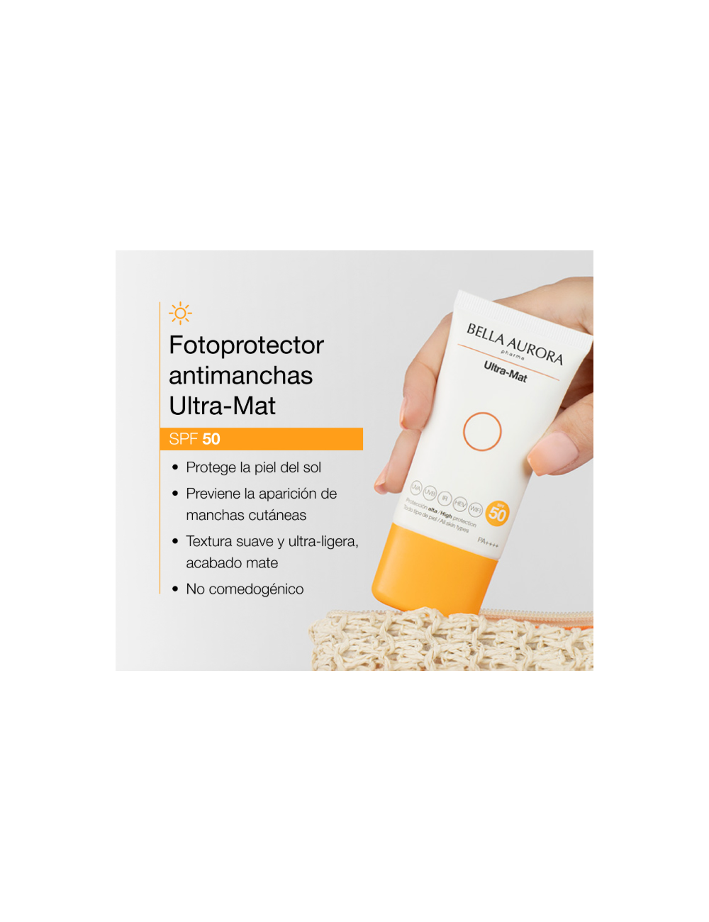 BELLA AURORA ULTRA MAT FOTOPROTECTORA ANTI-MANCHAS SPF 50+ 50 ML