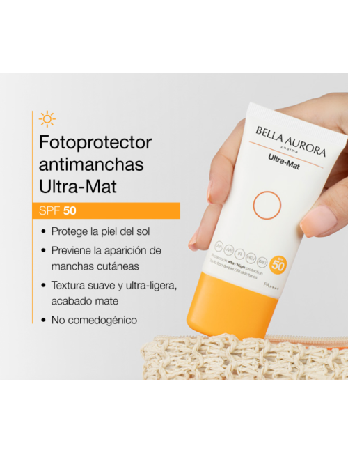 BELLA AURORA ULTRA MAT FOTOPROTECTORA ANTI-MANCHAS SPF 50+ 50 ML
