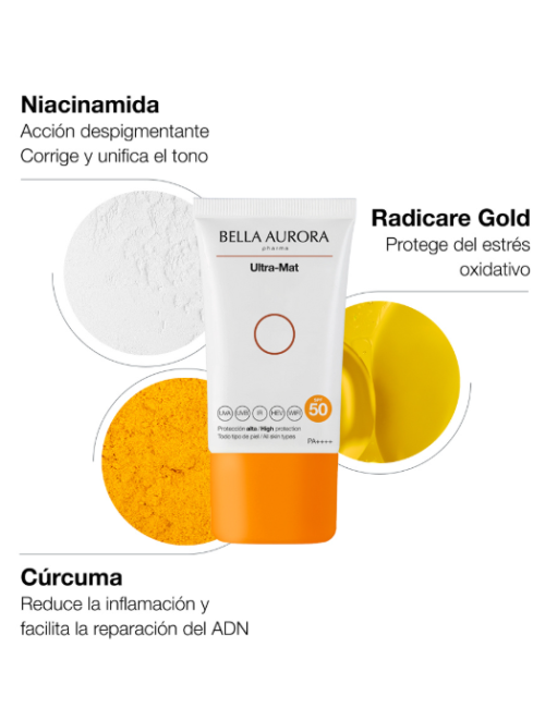 BELLA AURORA ULTRA MAT FOTOPROTECTORA ANTI-MANCHAS SPF 50+ 50 ML