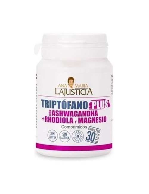 ANA MARIA LA JUSTICIA TRIPTOFANO PLUS CON ASHWAGANDHA, RHODIOLA Y MAGNESIO 30 COMP