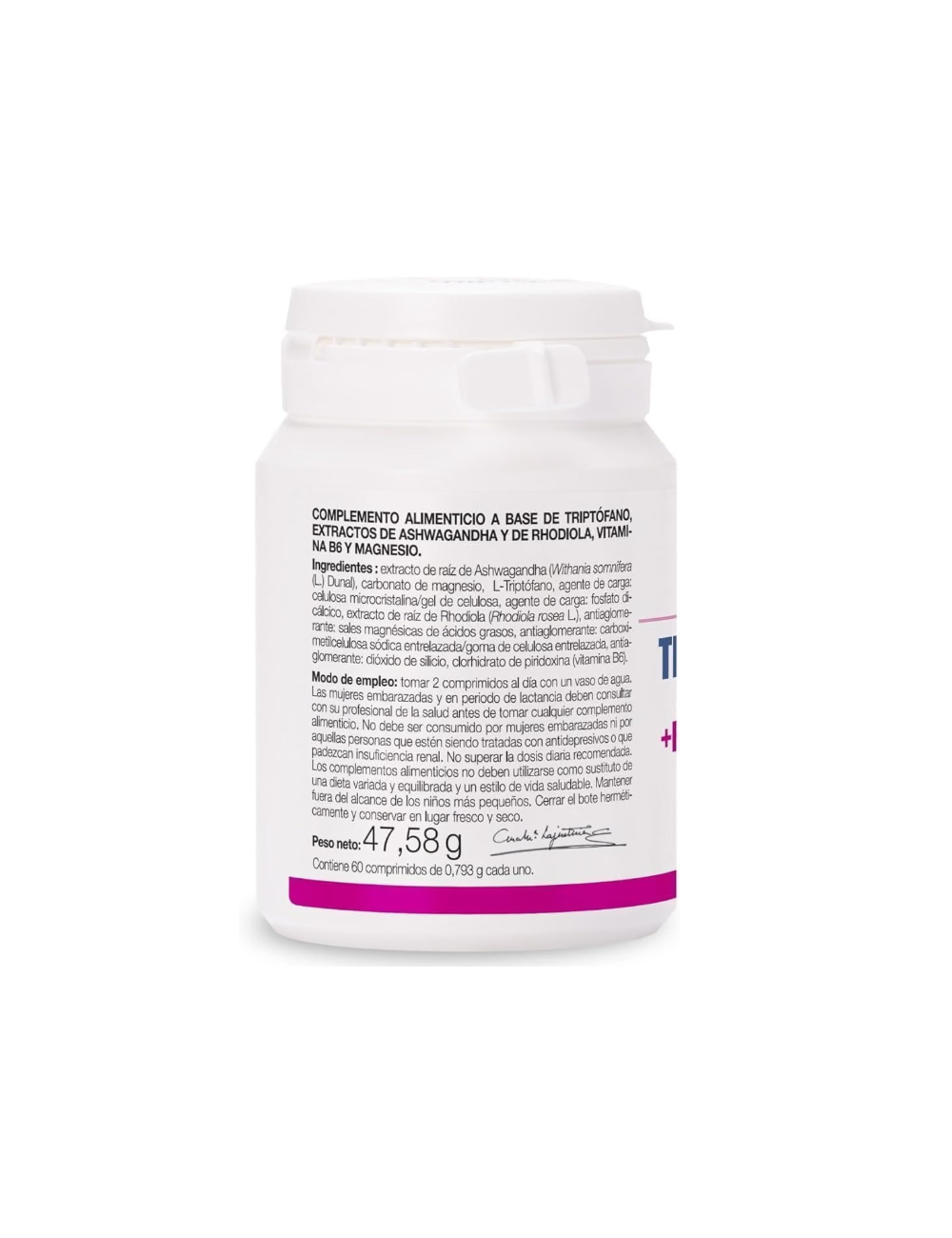 ANA MARIA LA JUSTICIA TRIPTOFANO PLUS CON ASHWAGANDHA, RHODIOLA Y MAGNESIO 30 COMP