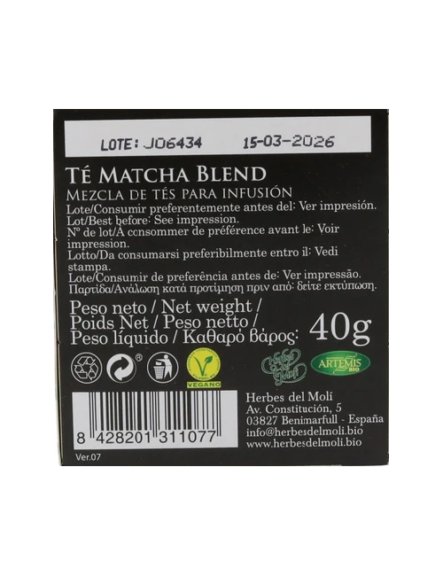 ARTEMIS TÉ MATCHA 20 BOLSITAS