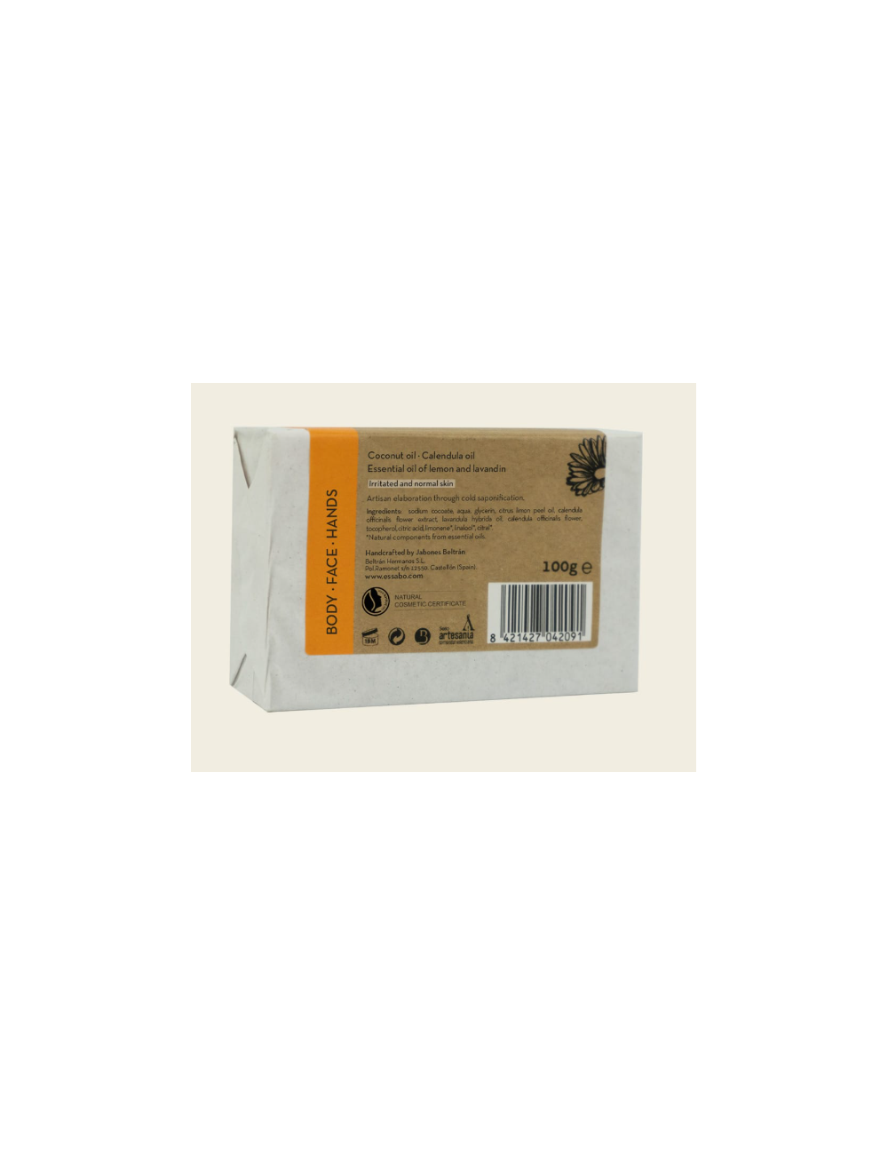 ESSABO JABÓN ARTESANO CALÉNDULA 100 GR