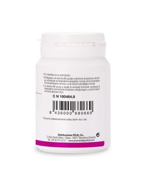 ANA MARIA LA JUSTICIA TRIPTÓFANO CON MAGNESIO Y VITAMINA B6 60 COMP