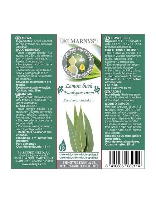 ACEITE ESENCIAL EUCALIPTO-LIMÓN 15 ML MARNY'S