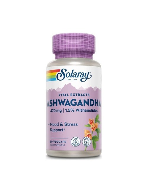 ASHWAGANDHA 470 MG 60 CAP SOLARAY