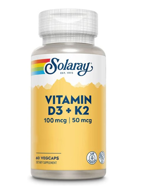 SOLARAY Vitamina D3+K2 60 CAP