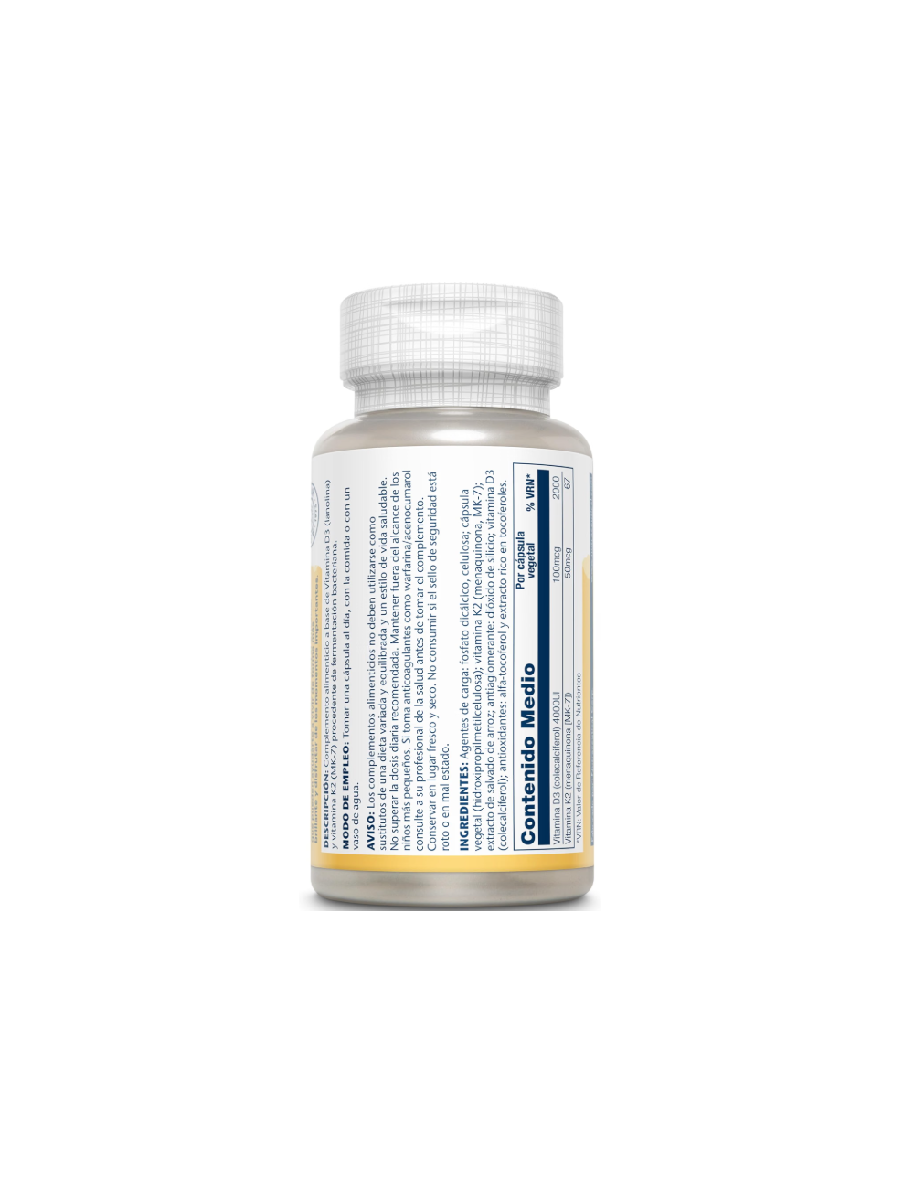 SOLARAY Vitamina D3+K2 60 CAP