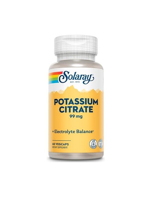 CITRATO POTASIO 99 MG 60 VEGCAP SOLARAY