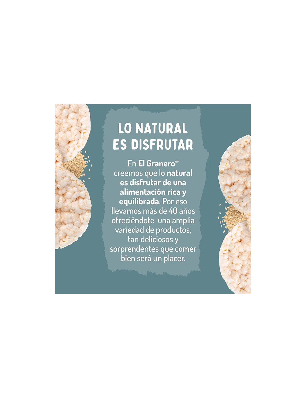 EL GRANERO TORTITAS DE ARROZ INTEGRAL ECO SIN GLUTEN 115 GR