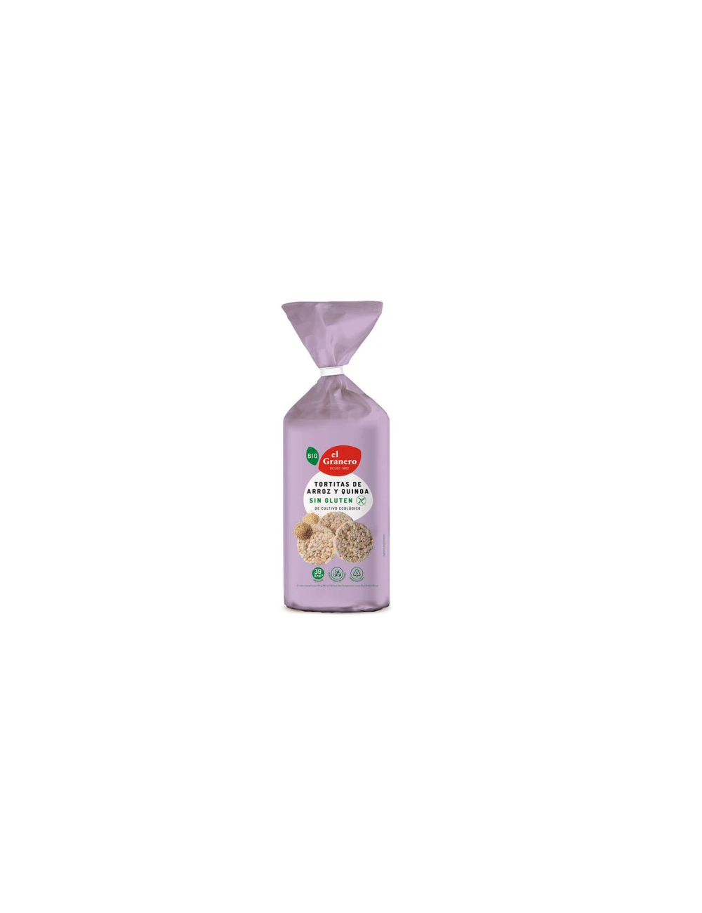 EL GRANERO TORITAS DE ARROZ INTEGRAL Y QUINOA S/G 120 GR