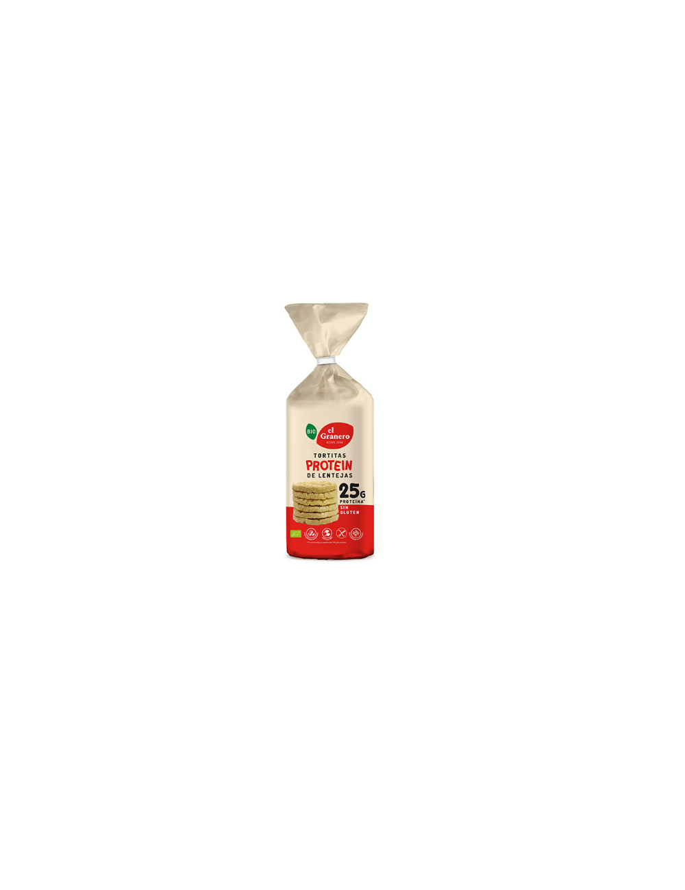 EL GRANERO TORTITAS PROTEIN DE LENTEJAS S/G 125 GR