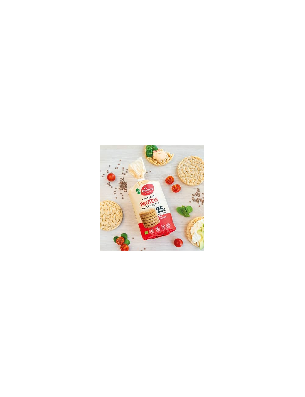 EL GRANERO TORTITAS PROTEIN DE LENTEJAS S/G 125 GR