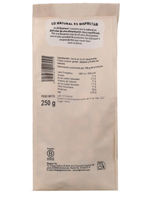 EL GRANERO SOJA TEXTURIZADA GRUESA 250 GR