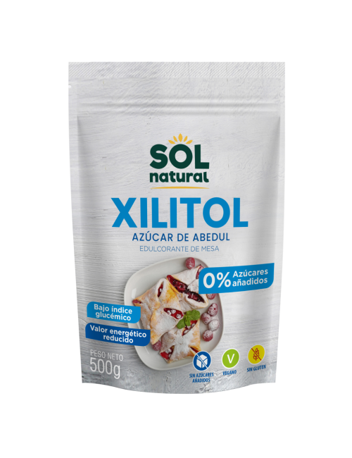 SOL NATURAL XILITOL AZÚCAR DE ABEDUL 500 GR