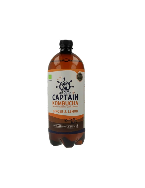 CAPITAN KOMBUCHA JENGIBRE LIMÓN 1 LITRO