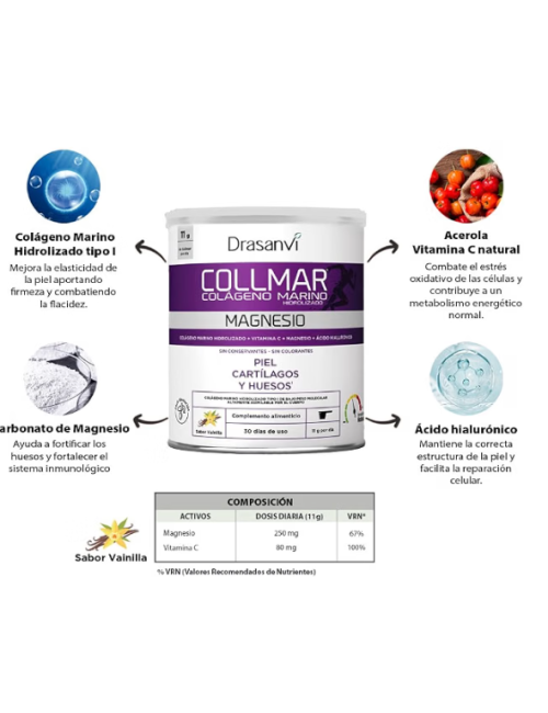 DRASANVI COLLMAR COLAGENO MARINO SABOR VAINILLA 300 GR