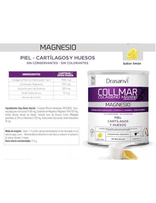 DRASANVI COLLMAR MAGNESIO SABOR LIMÓN 300 GR