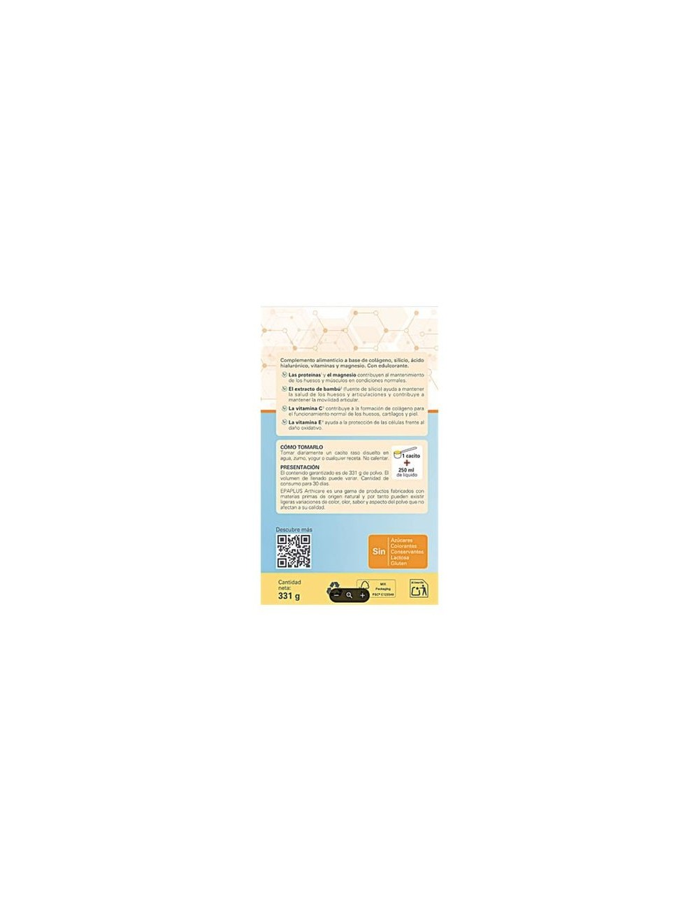 COLÁGENO CON SILICIO SABOR LIMÓN INSTANT 325 EPAPLUS
