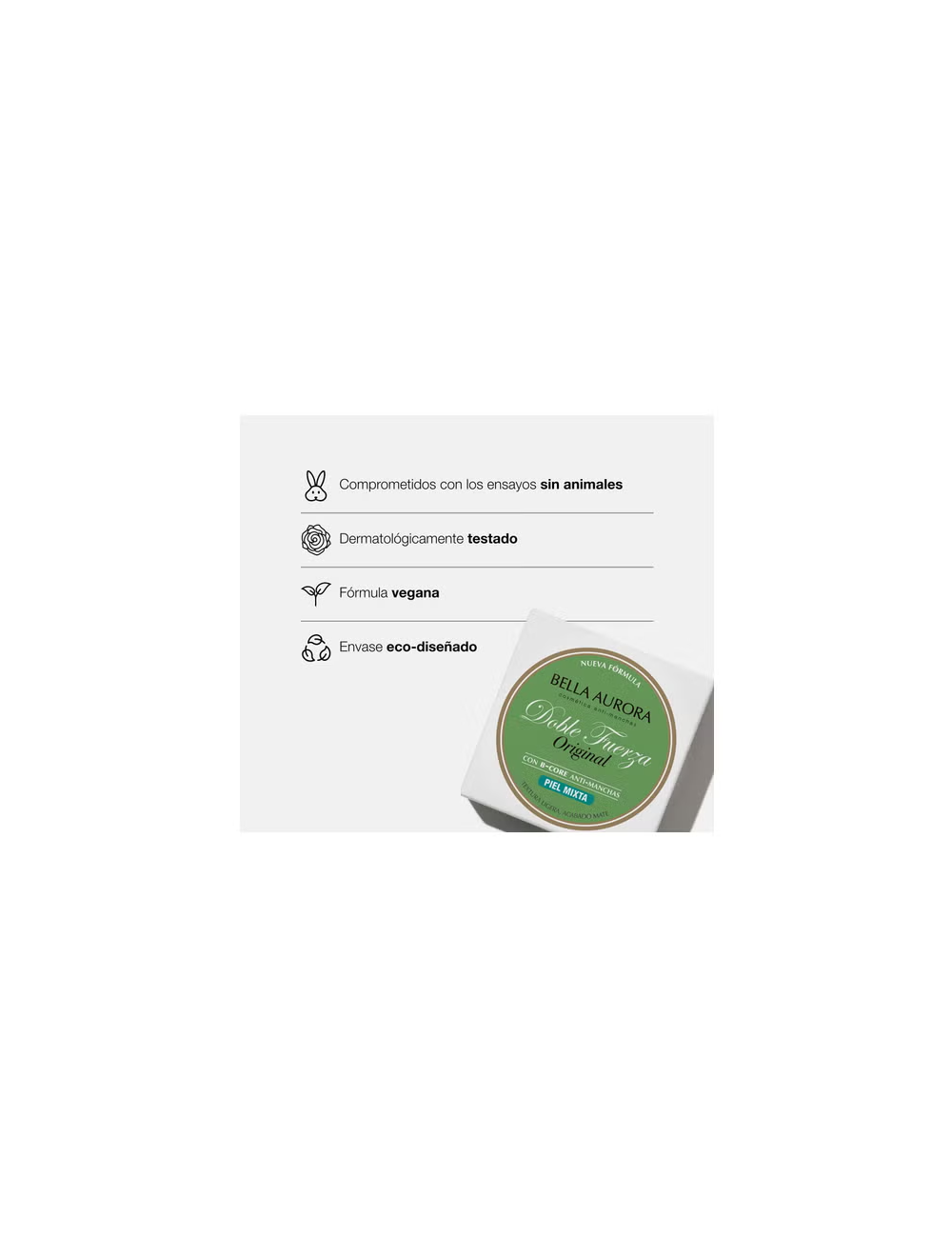 BELLA AURORA CREMA DOBLE FUERZA MATE PIEL MIXTA 30 ML
